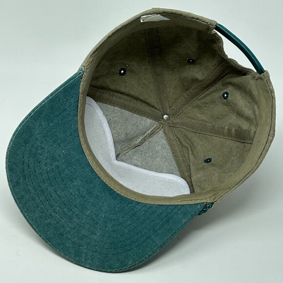 Vintage 90s Greenlee Textron Hat Baseball Cap Steel Fish Tape Snapback Beige - Picture 4 of 9